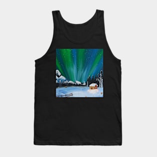 The colours of winter - aurora borealis Tank Top